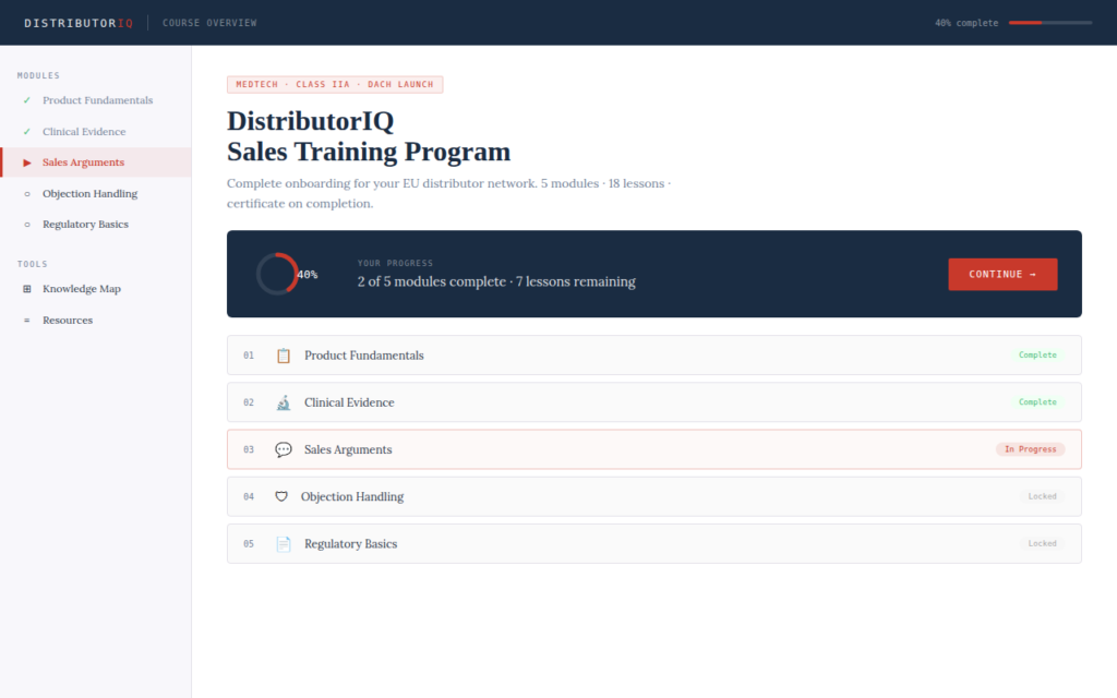 distributor training program